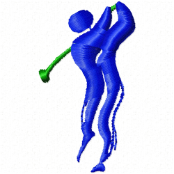 Golf Embroidery Design 12